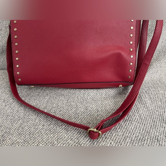 London Fog Red Satchel Bag - Picture 7 of 16